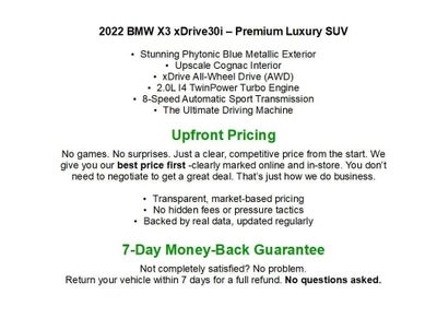 2022 BMW X3 xDrive30i Sports Activity Vehicle