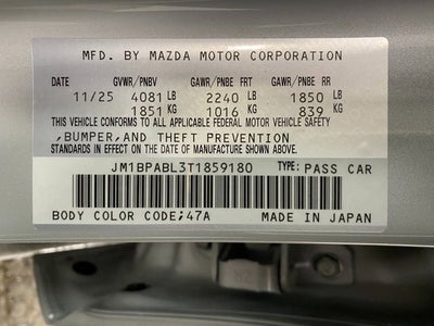 2026 Mazda Mazda3 Sedan 2.5 S Select Sport
