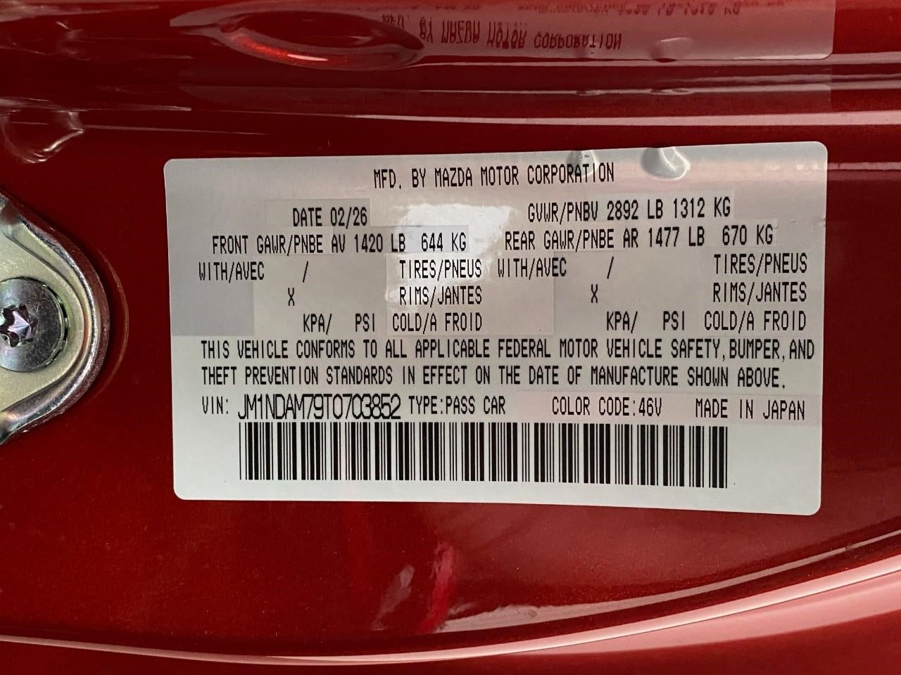 2026 Mazda Mazda MX-5 Miata RF Grand Touring