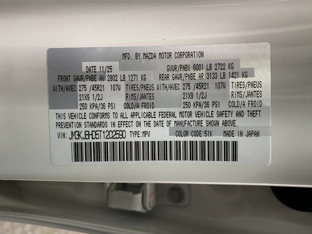 2026 Mazda Mazda CX-70 3.3 Turbo Preferred AWD