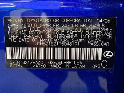 2026 Lexus IS 350 F SPORT DESIGN AWD