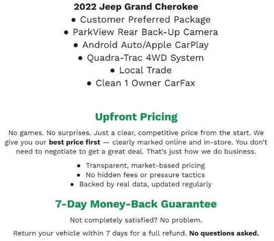 2022 Jeep Grand Cherokee WK Laredo X 4x4