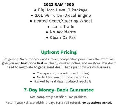 2023 RAM 1500 Lone Star 4x4 Crew Cab 5'7 Box
