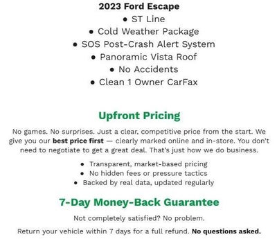 2023 Ford Escape ST-Line AWD