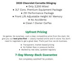 2020 Chevrolet Corvette Stingray 2dr Stingray Conv w/3LT *** LOW MILES***