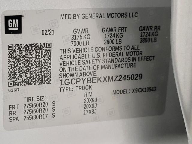 2021 Chevrolet Silverado 1500 4WD Crew Cab 147 Custom