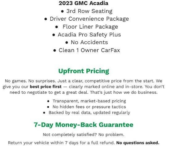 2023 GMC Acadia AWD 4dr SLE