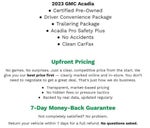 2023 GMC Acadia AWD 4dr SLE