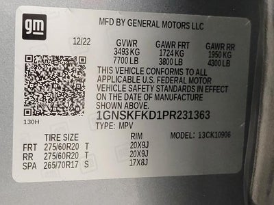 2023 Chevrolet Suburban 4WD 4dr Premier