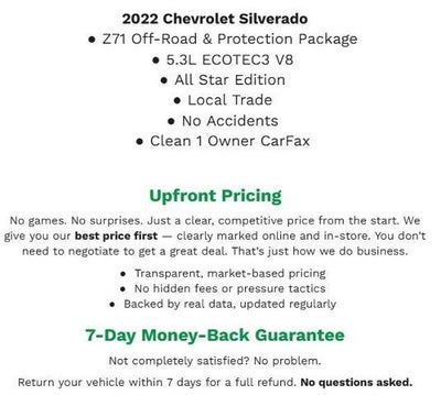 2022 Chevrolet Silverado 1500 4WD Crew Cab 147 LT w/1LT