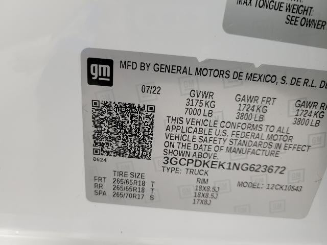 2022 Chevrolet Silverado 1500 4WD Crew Cab 147 LT w/2FL