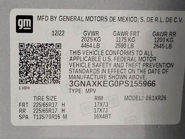 2023 Chevrolet Equinox FWD 4dr LT w/1LT