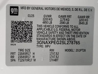 2025 Chevrolet Equinox AWD 4dr LT w/2LT
