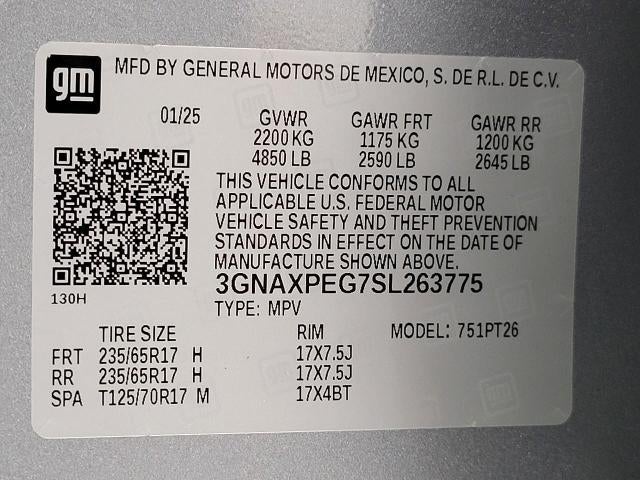 2025 Chevrolet Equinox AWD 4dr LT w/2LT