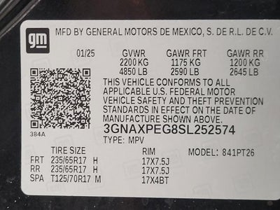 2025 Chevrolet Equinox AWD 4dr LT w/2LT