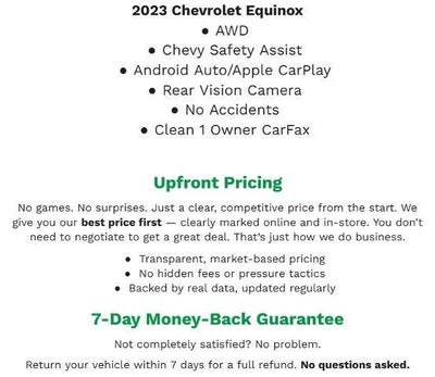 2023 Chevrolet Equinox AWD 4dr LT w/1LT