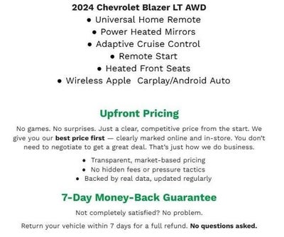 2024 Chevrolet Blazer AWD 4dr LT w/2LT