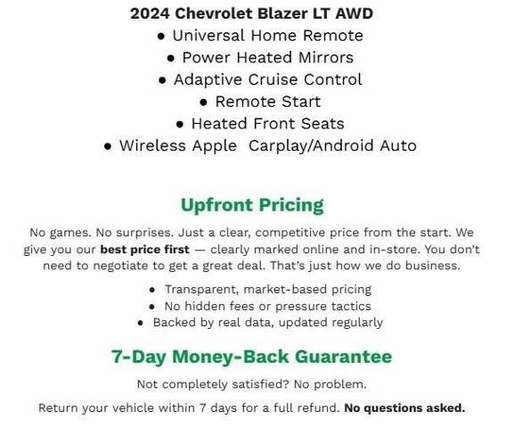 2024 Chevrolet Blazer AWD 4dr LT w/2LT