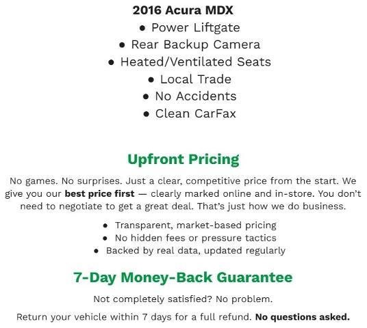 2016 Acura RDX AWD 4dr Advance Pkg