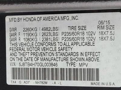 2016 Acura RDX AWD 4dr Advance Pkg