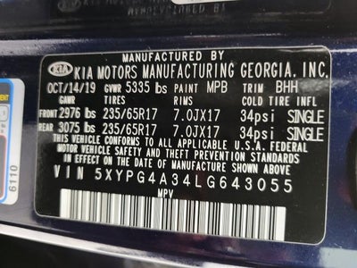 2020 Kia Sorento LX FWD
