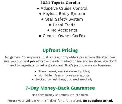 2024 Toyota Corolla LE CVT