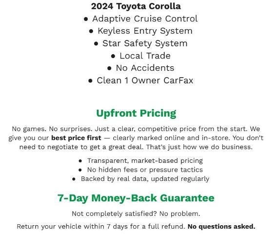 2024 Toyota Corolla LE CVT