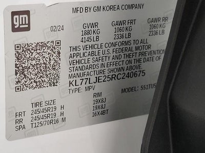 2024 Chevrolet Trax FWD 4dr 2RS