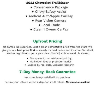 2023 Chevrolet Trailblazer FWD 4dr LT