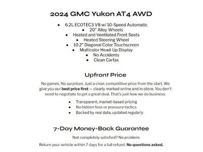 2024 GMC Yukon 4WD 4dr AT4