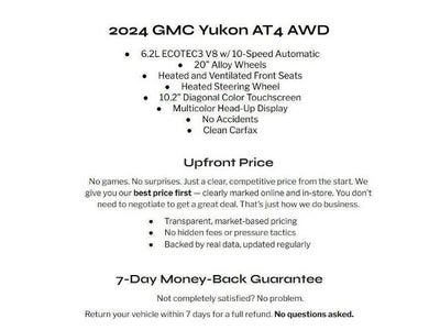 2024 GMC Yukon 4WD 4dr AT4