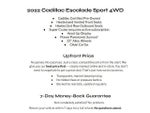 2022 Cadillac Escalade 4WD 4dr Sport
