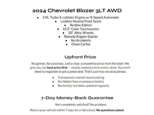 2024 Chevrolet Blazer AWD 4dr LT w/3LT