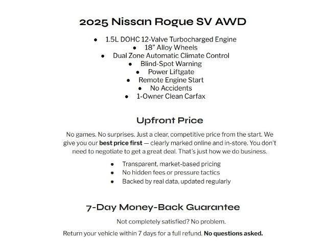 2025 Nissan Rogue AWD SV