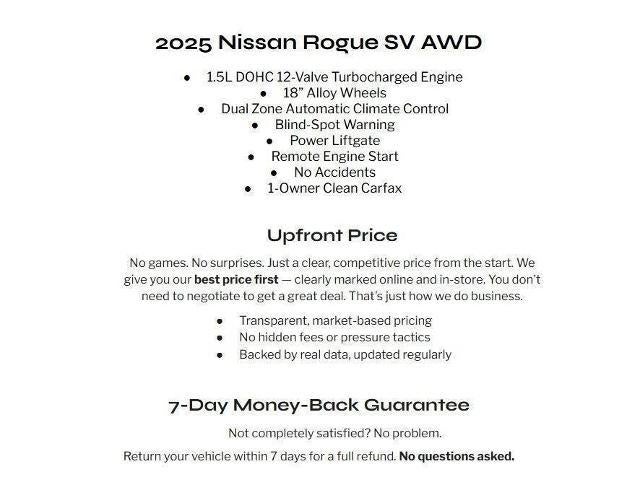2025 Nissan Rogue AWD SV
