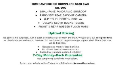 2019 RAM 1500 Big Horn/Lone Star Crew Cab 4x4 5'7" Box