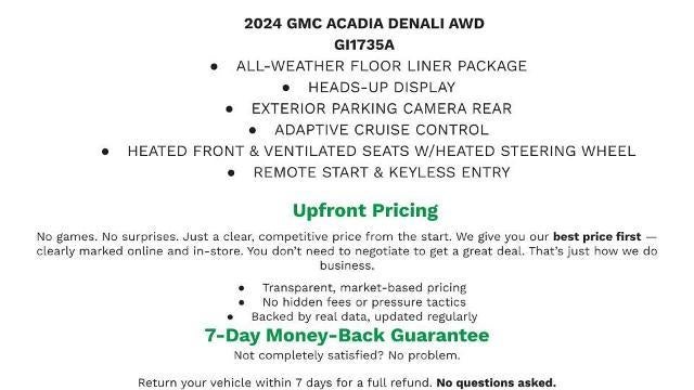 2024 GMC Acadia Denali