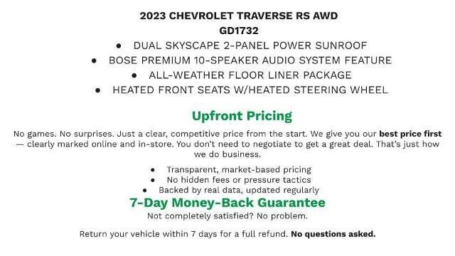 2023 Chevrolet Traverse RS