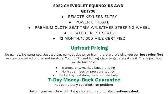 2022 Chevrolet Equinox RS