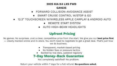 2025 Kia K4 LXS