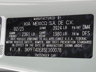 2025 Kia K4 LXS