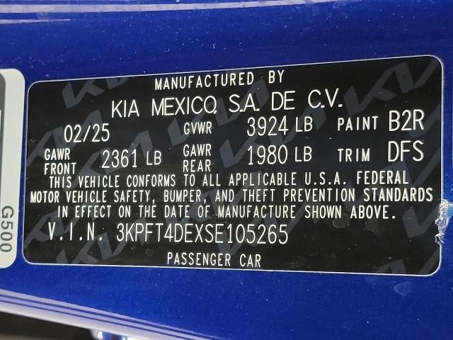 2025 Kia K4 LXS