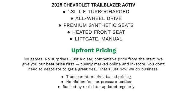 2025 Chevrolet Trailblazer ACTIV