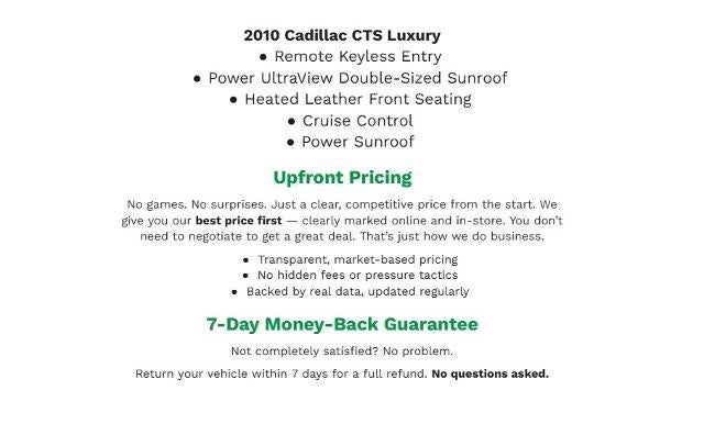 2010 Cadillac CTS 4dr Sdn 3.0L Luxury AWD