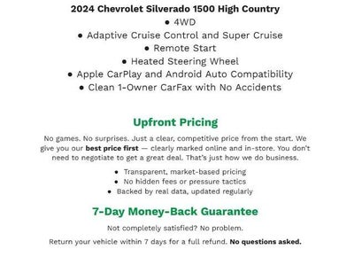 2024 Chevrolet Silverado 1500 4WD Crew Cab 147 High Country