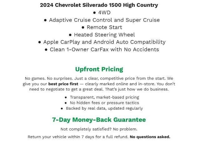 2024 Chevrolet Silverado 1500 4WD Crew Cab 147 High Country