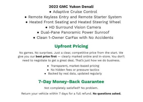 2022 GMC Yukon 4WD 4dr Denali