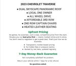 2023 Chevrolet Traverse AWD 4dr Premier