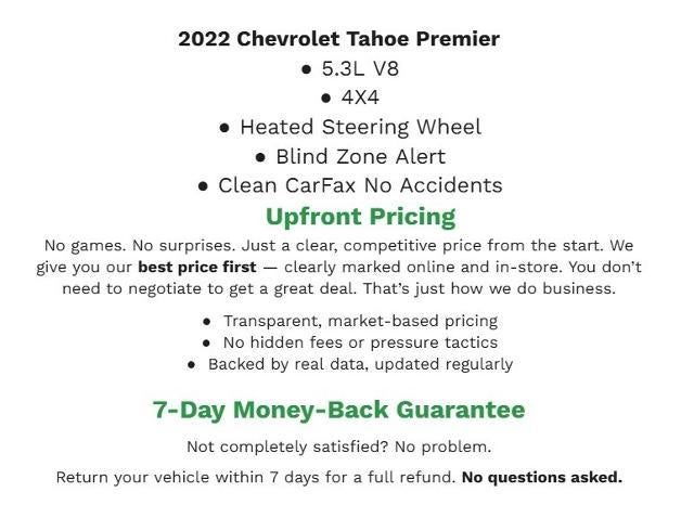 2022 Chevrolet Tahoe 4WD 4dr Premier