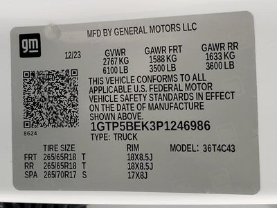 2023 GMC Canyon 2WD Crew Cab Elevation